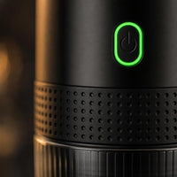 NomadBrew, detalle del botón de encendido