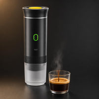 NomadBrew sirviendo un espresso